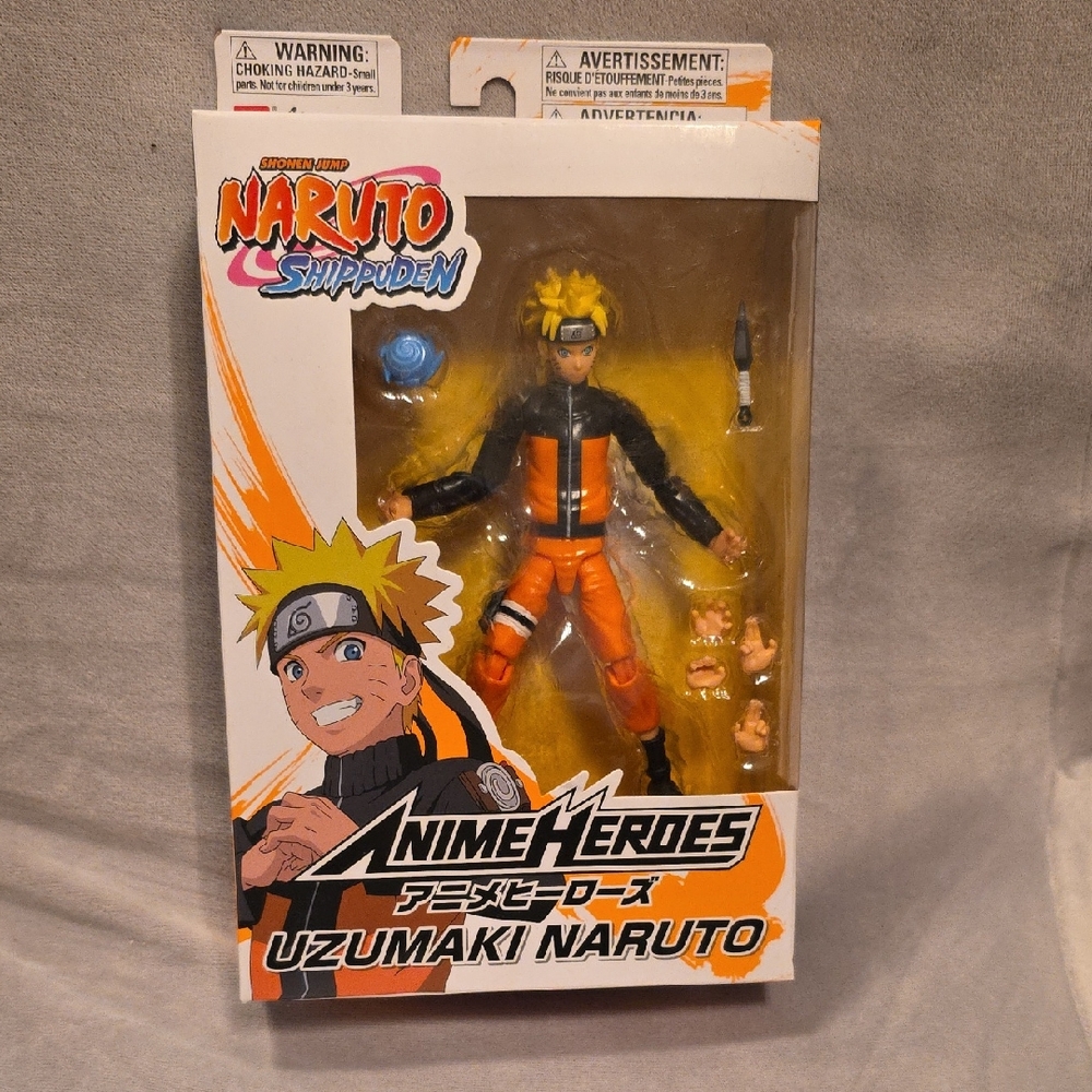 Ban Dai Anime Heroes Naruto Uzumaki Action FIgure *Brand New In Box*